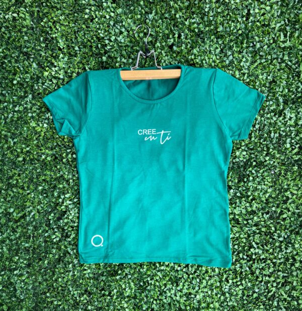 Camiseta mujer verde